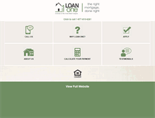 Tablet Screenshot of loanonelender.com